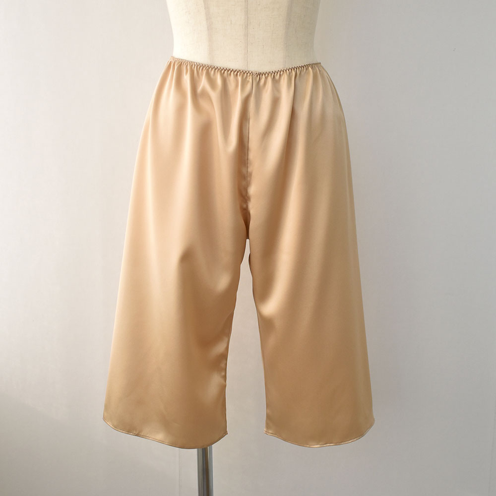 シルクサテン ペチコート 日本製 ロング丈