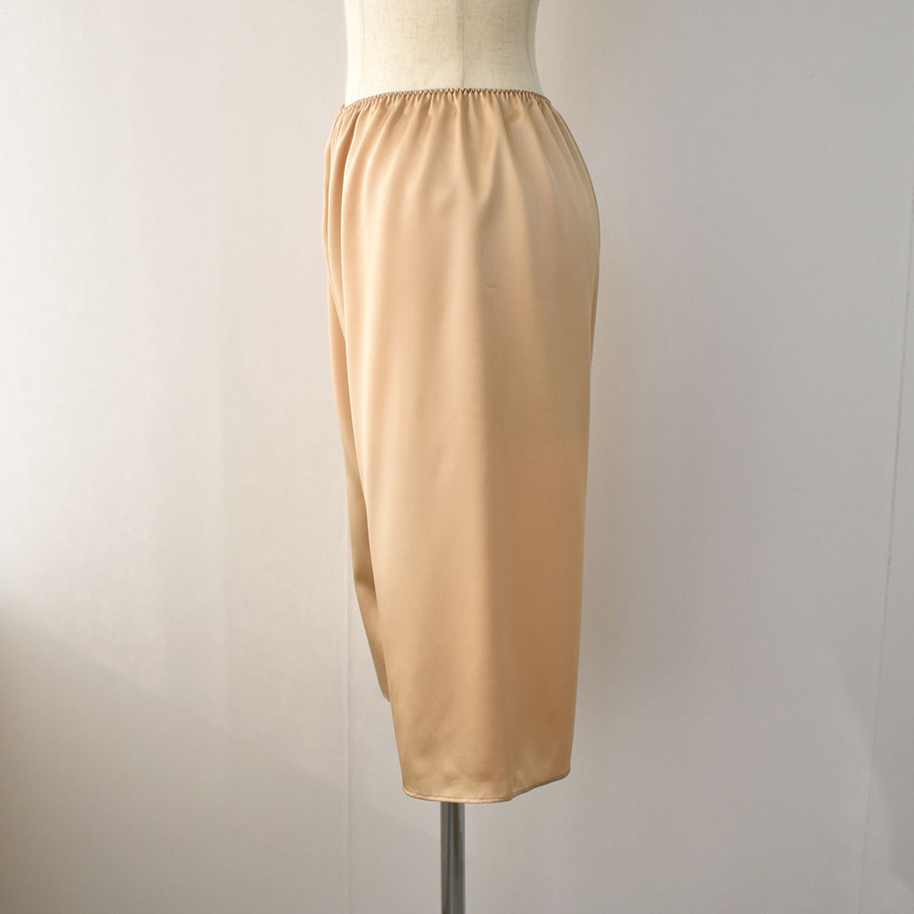 シルクサテン ペチコート 日本製 ロング丈