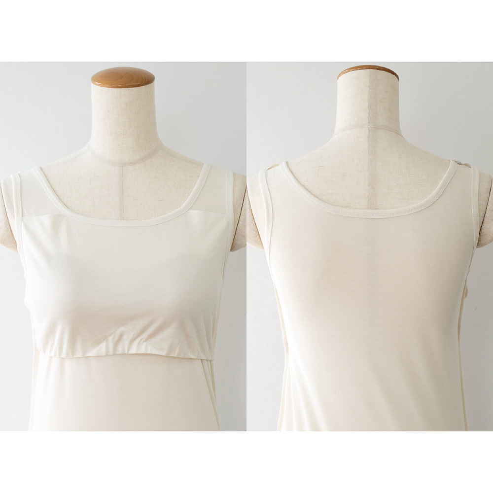 シルク100％ ジャージー カップ付き タンクトップ 日本製 ゆるラク レディース ベージュ オフホワイト 白 グリーン ブラック 黒 M/L |  | 08