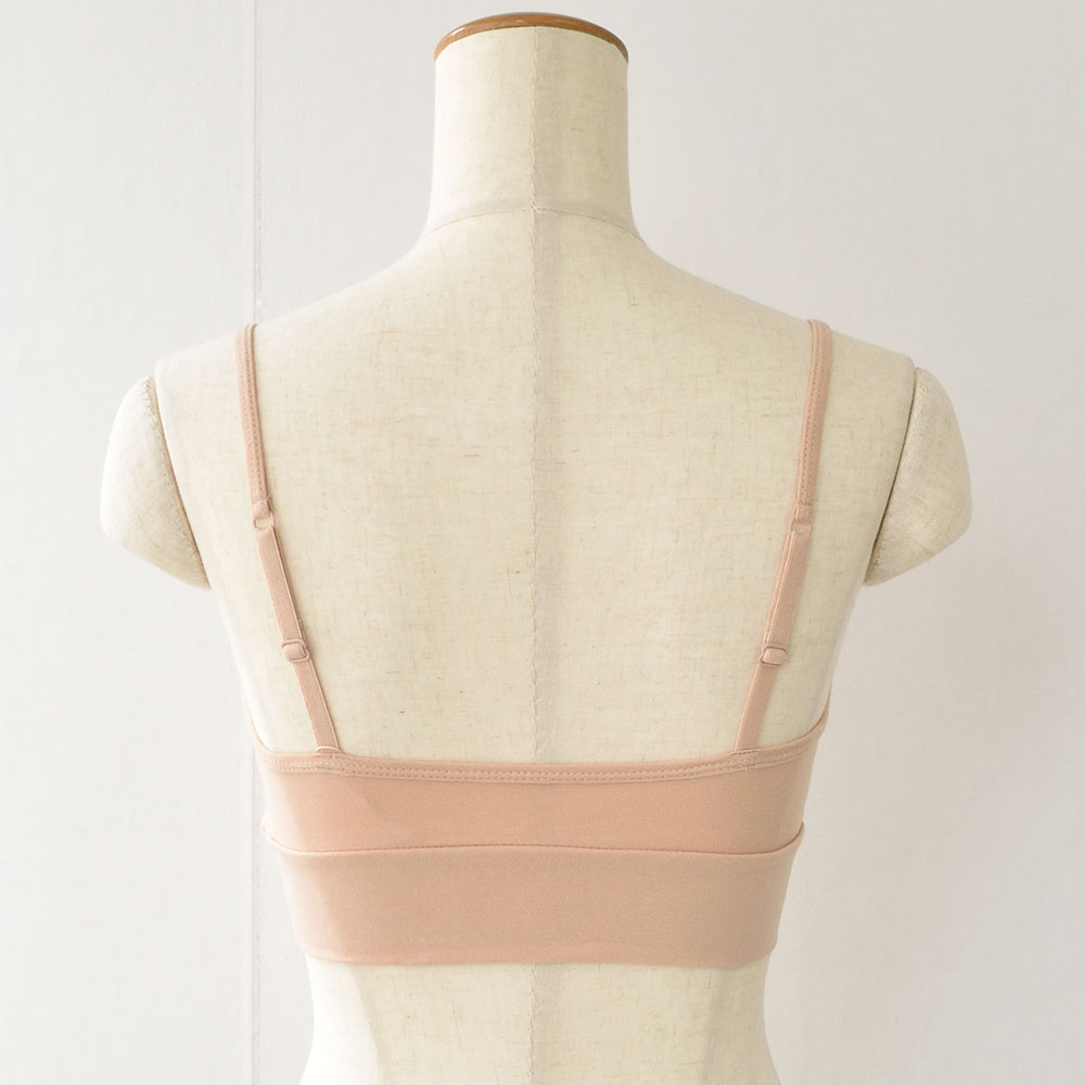 カップ裏シルク オーガニックコットン ノンワイヤーブラ 日本製