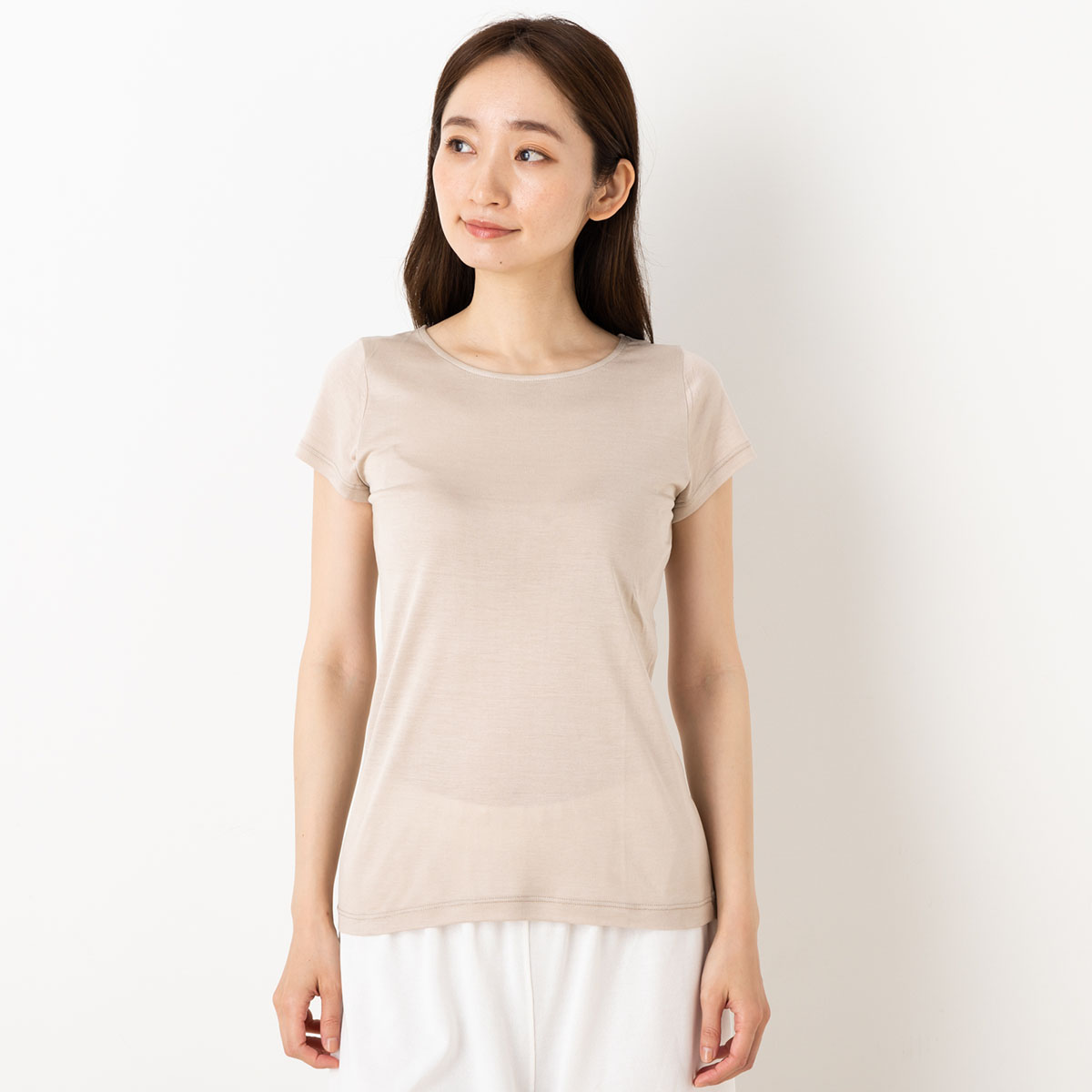 シルク100％ 半袖 インナー 日本製