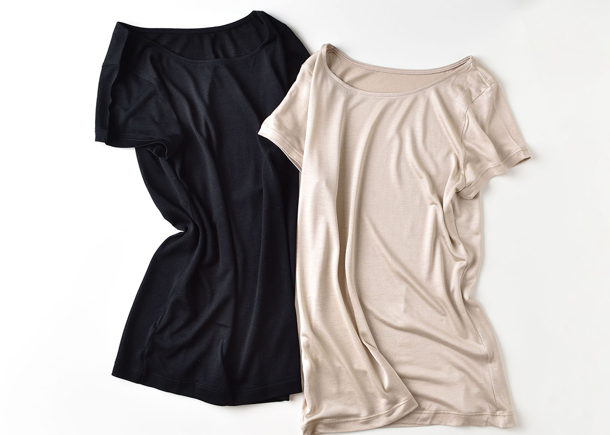 シルク100％ 半袖 インナー 日本製