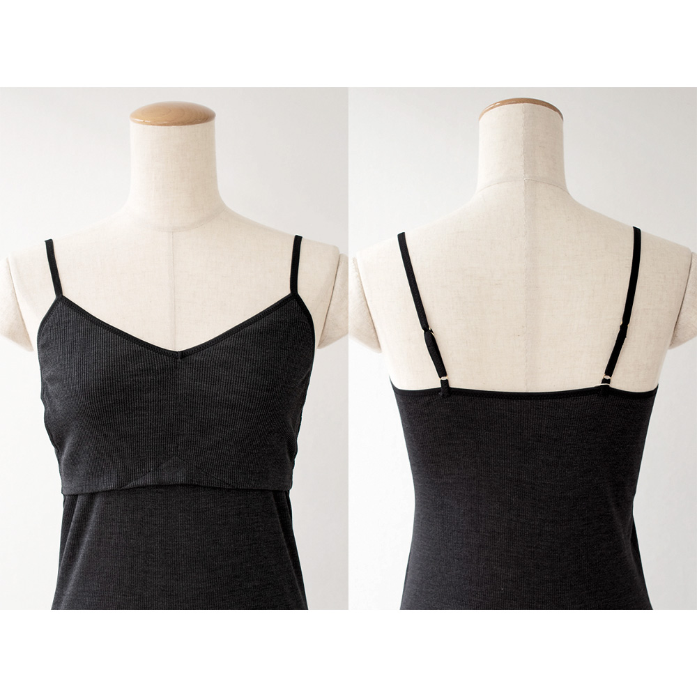 シルク100% テレコ カップ付き キャミソール 日本製 ウォッシャブル加工 レディース オフホワイト ブラウン ブラック M/L |  | 12