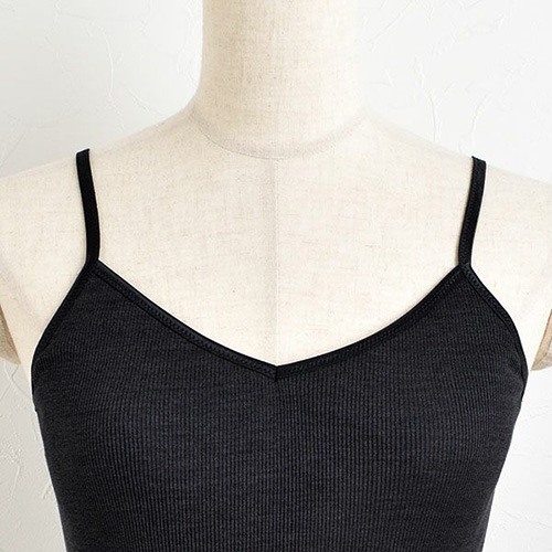 シルク100％ テレコ 金具がないカップ付きキャミソール 病院用 日本製 ウォッシャブル加工 レディース ブラウン ブラック M/L |  | 11