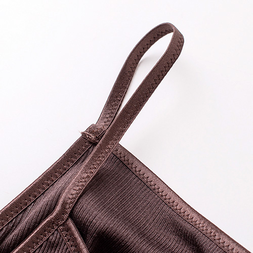 シルク100％ テレコ 金具がないカップ付きキャミソール 病院用 日本製 ウォッシャブル加工 レディース ブラウン ブラック M/L |  | 13