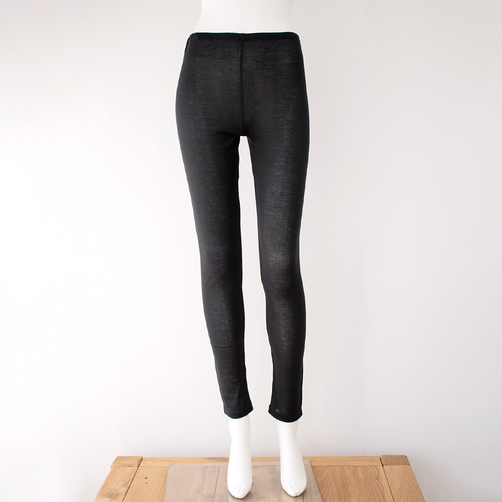 シルク100％ レギンス ウォッシャブル 日本製【ふわ肌シルク】