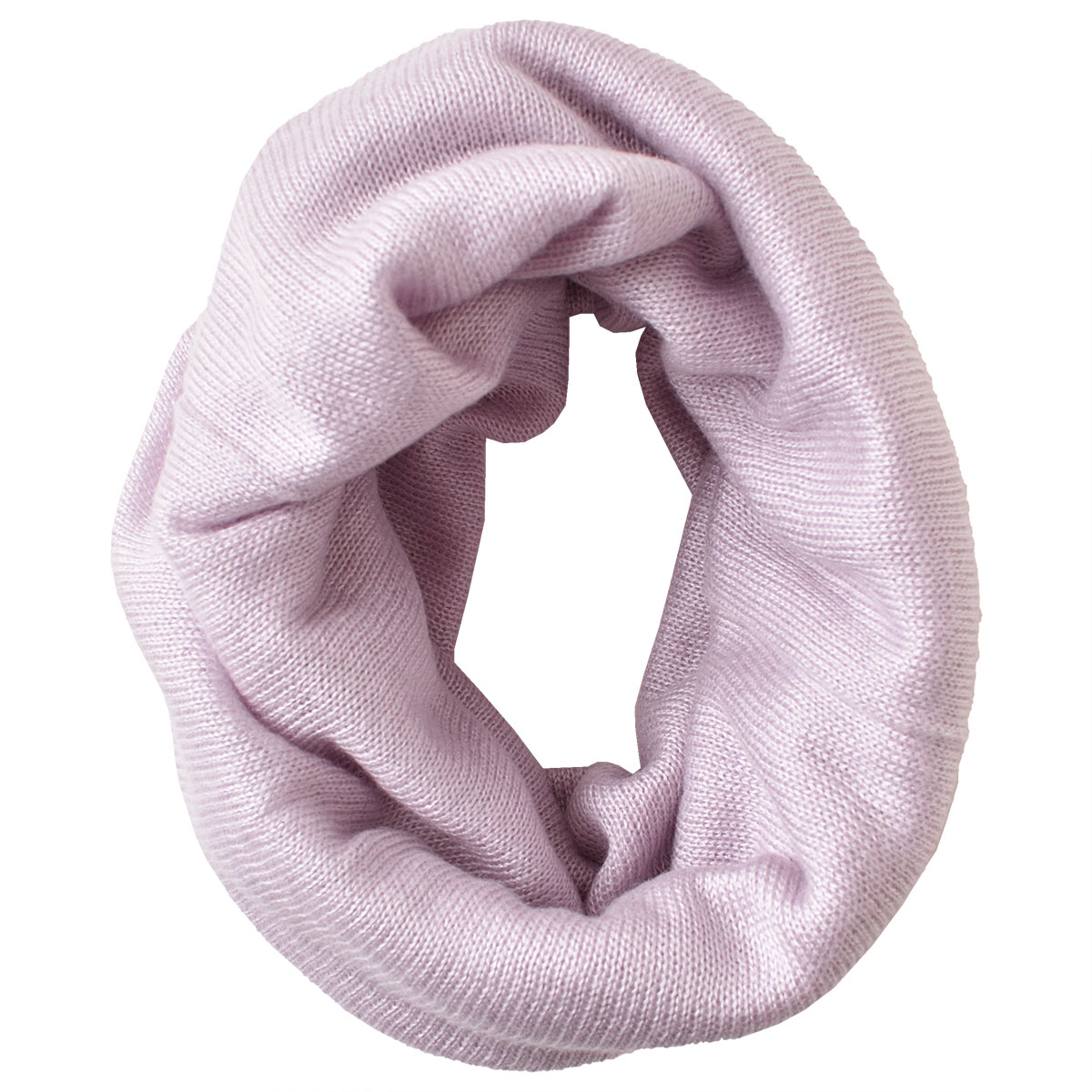 シルク100％ ふわふわ加工 ネックウォーマー 日本製 筒状に編まれた  