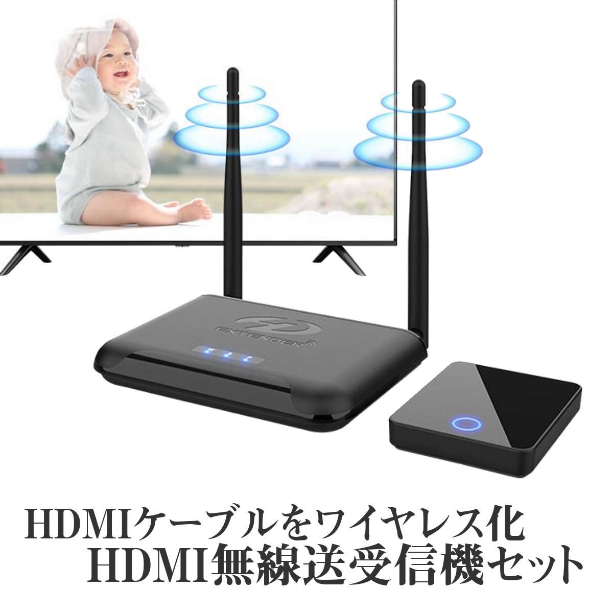 無線HDMI送受信機セット ワイヤレス転送キット ビデオ 
