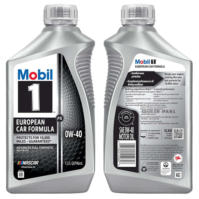 Mobil（モービル） 大容量 エンジンオイル 0W-40 高性能 1本 946ml x 6