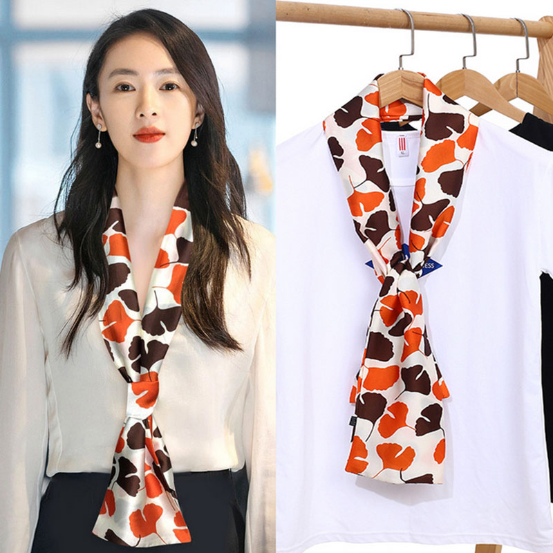 スカーフ レディース ネックスカーフ シフォンスカーフ バンダナ 長め