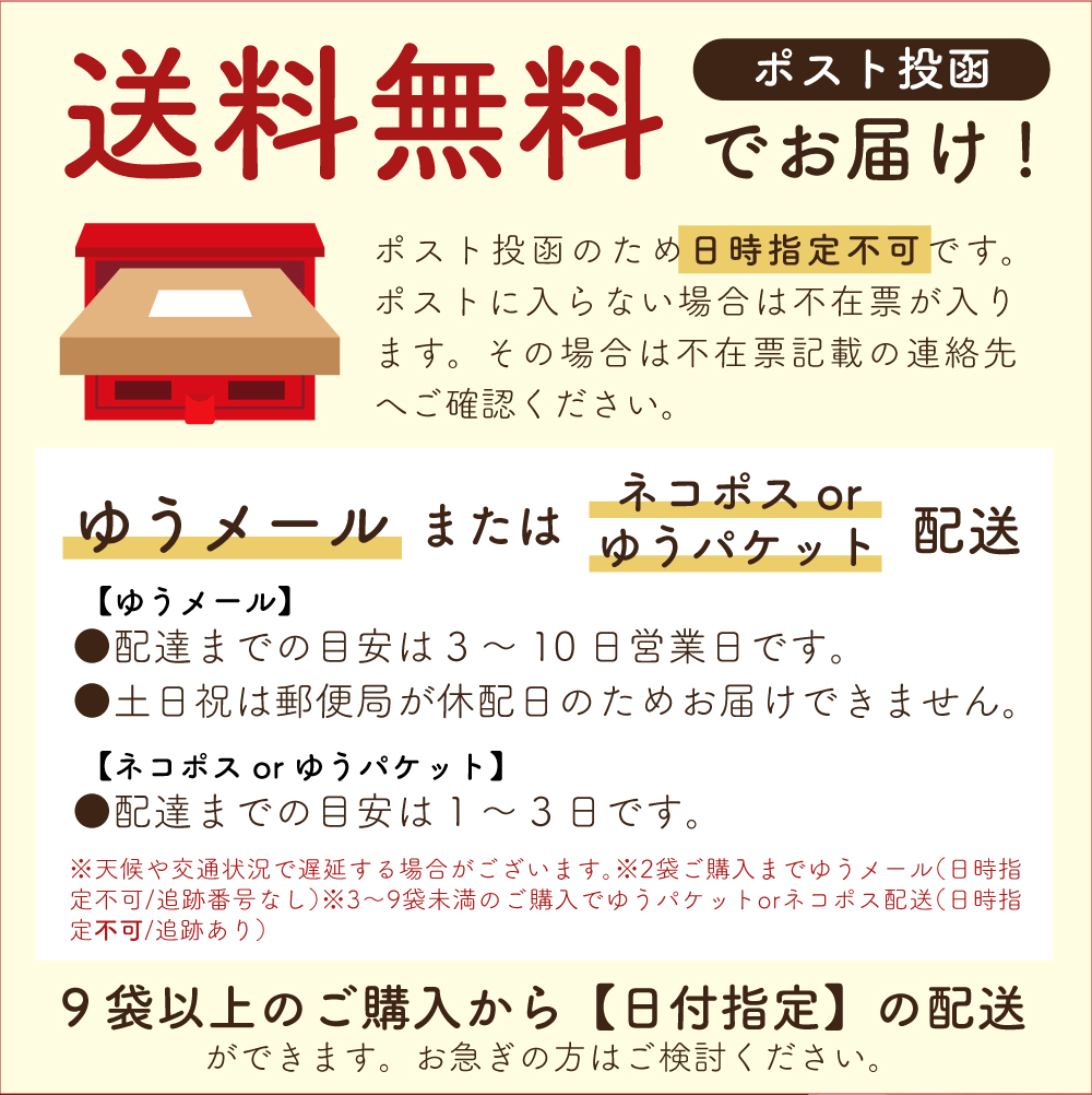 ゆうパケ　ネコポス