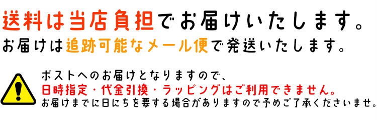 メール便での発送で送料無料