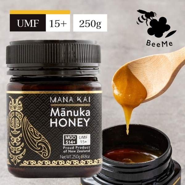 マヌカハニー MGO514+ UMF 15+ 250g ×2個 BeeMe マヌカハニーUMF15+ MGO514+相当 250g 送料無料 マナカイ
