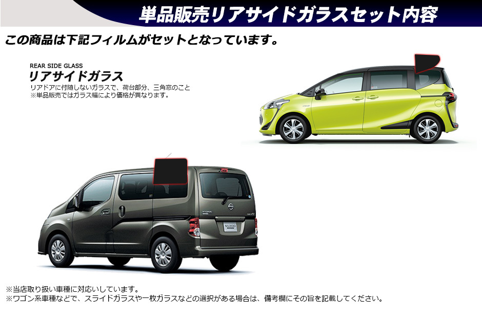 リアサイドガラス カーフィルム 左右セット中(50cm以上1m未満) 全車種対応 ニュープロテクション UVカット スモーク | Smork | 04