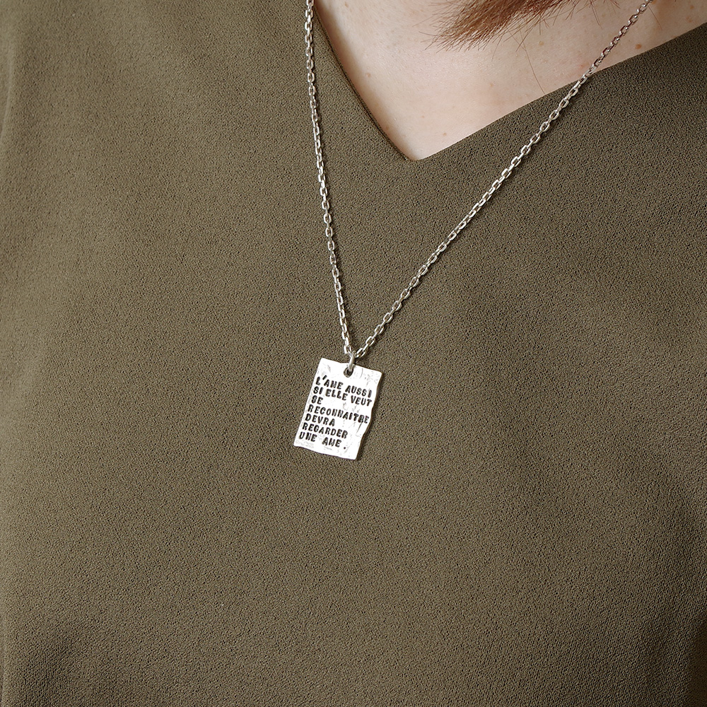 SERGE THORAVAL | Reflet 反射 ネックレス  (P26/M 0001/SILVER)の画像