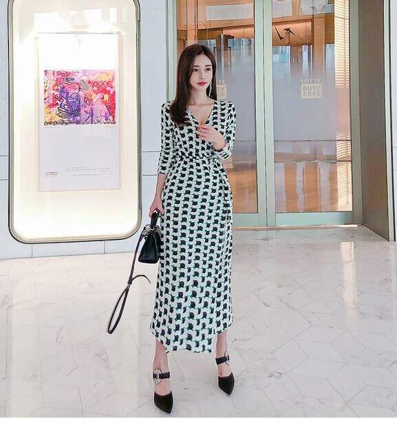 ワンピース 春 夏 レディース 安い 可愛い プリント 綺麗め 大人 Ol 通勤 オフィス 大人カジュアル お洒落 ロングワンピース 長袖 Yasu リラークショップ 通販 Yahoo ショッピング