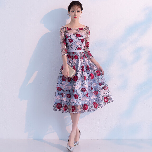 パーティードレス ミモレ丈 ワンピース 花柄 ラベンダー 透け感 上品 エレガント お呼ばれ Yoko リラークショップ 通販 Yahoo ショッピング