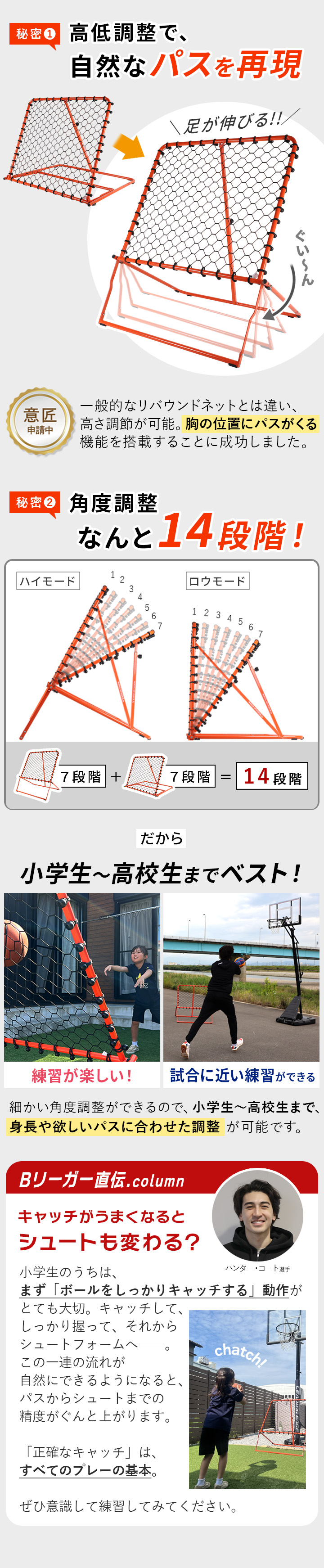 バスケ用 リバウンドネット