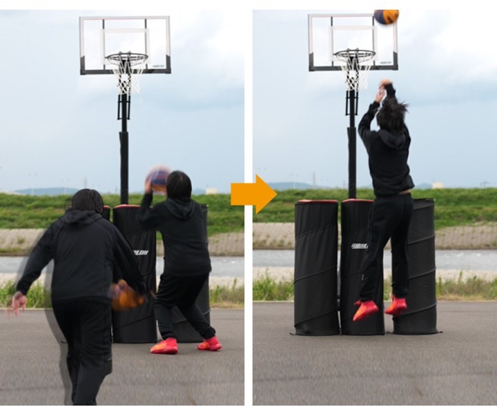 バスケ ディフェンス ポップアップディフェンダー