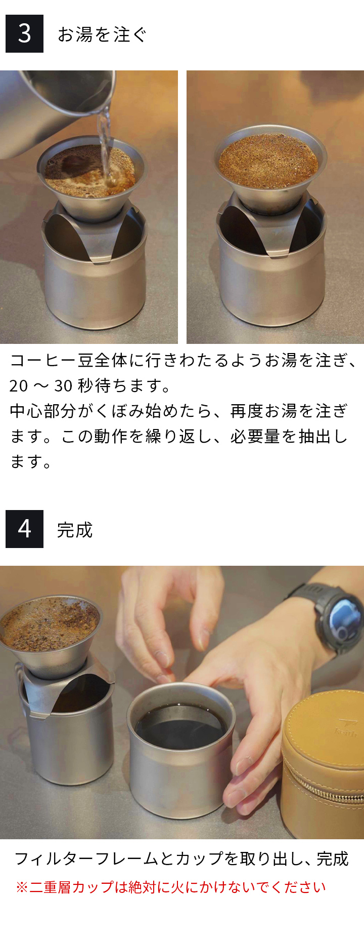 コーヒードリッパーの使い方