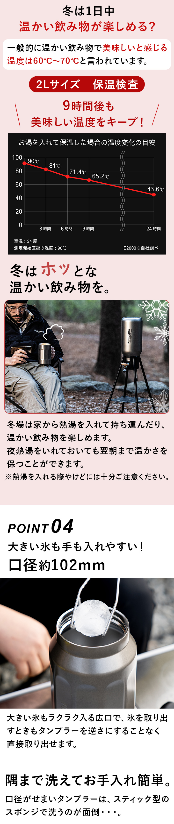 大きい氷も入れやすい!
