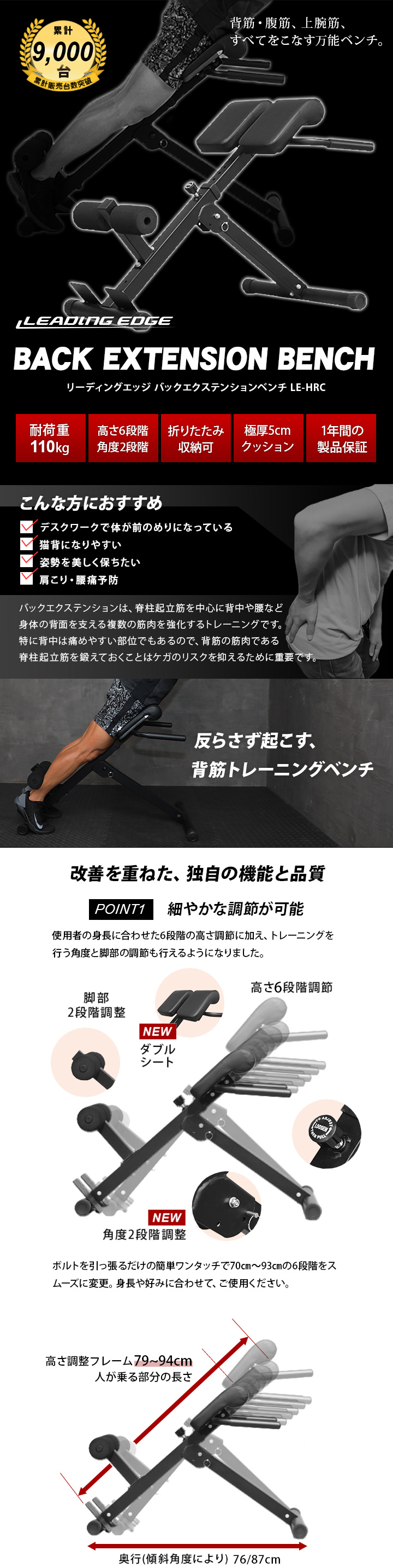 リーディングエッジ LEADING EDGE バックエクステンションベンチ 折りたたみ 背筋トレーニング用 LE-HRC GY グレー 送料無料 :  9498513090001 : YOCABITO Yahoo!店 - 通販 - Yahoo!ショッピング