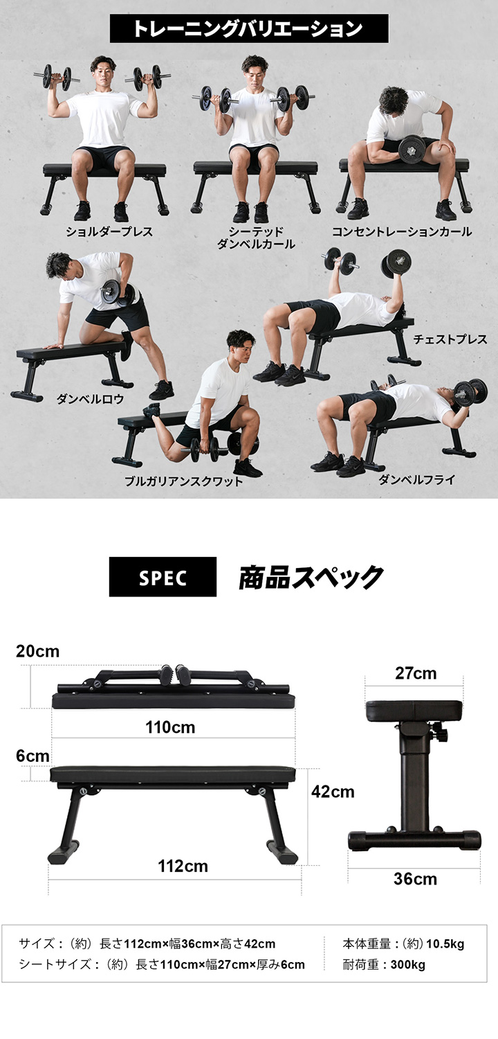 トレーニングバリエーション、商品スペック