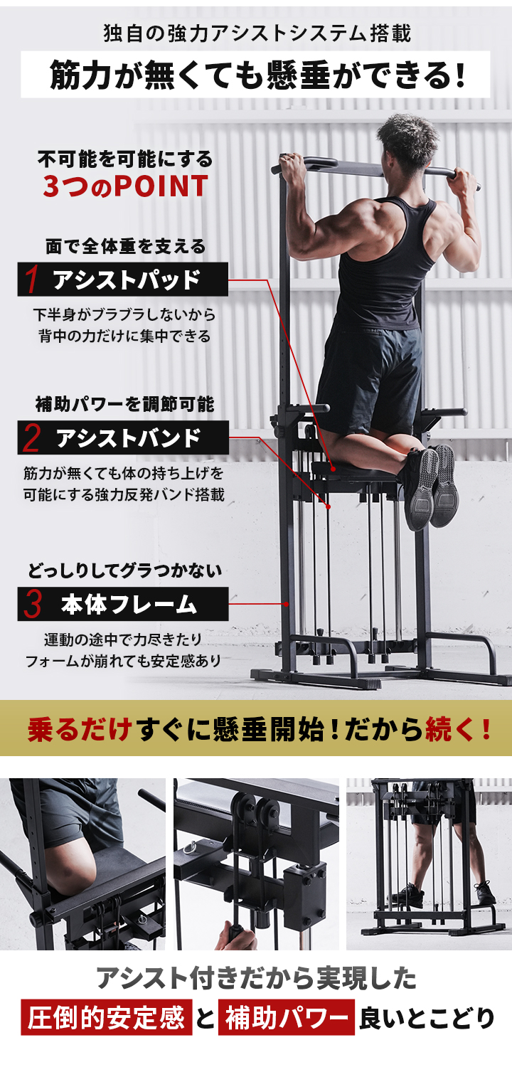 LEADING EDGE（リーディングエッジ） 懸垂器具 アシスト付き
