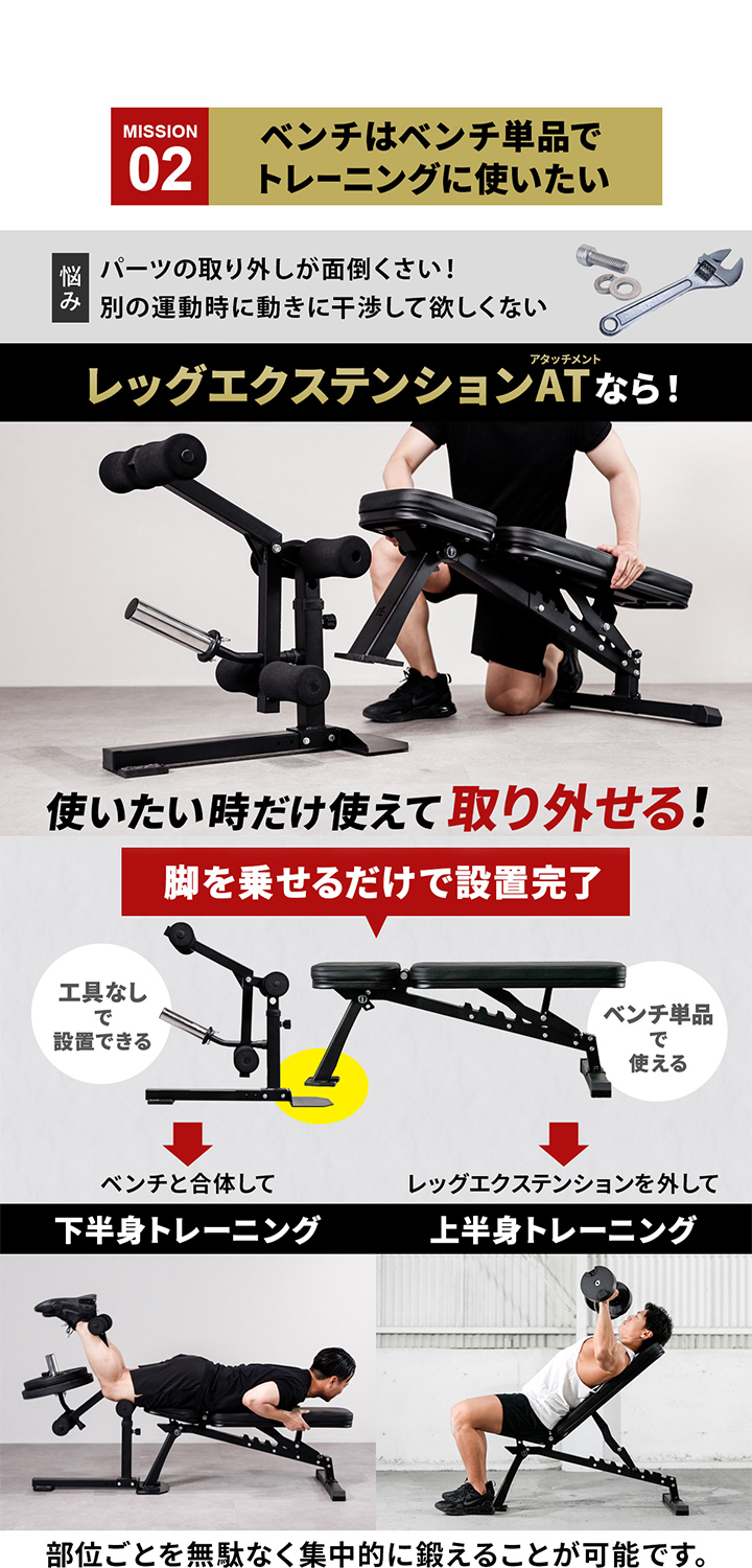 使いたい時にだけ使えて取り外せる