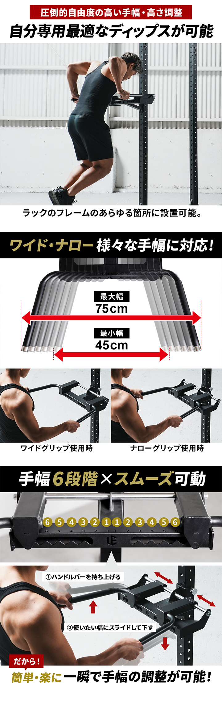 LEADING EDGE（リーディングエッジ） ディップスバー オプション