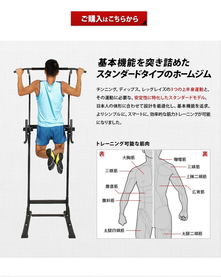 リーディングエッジ ホームジム ST 懸垂器具 腹筋 腕立て運動可能 ぶら下がり健康器 マルチジム ブラック LE-VKR02 BK 送料無料  LEHGLC パワータワー 筋トレ : 9498513090005 : YOCABITO Yahoo!店 - 通販 - Yahoo!ショッピング