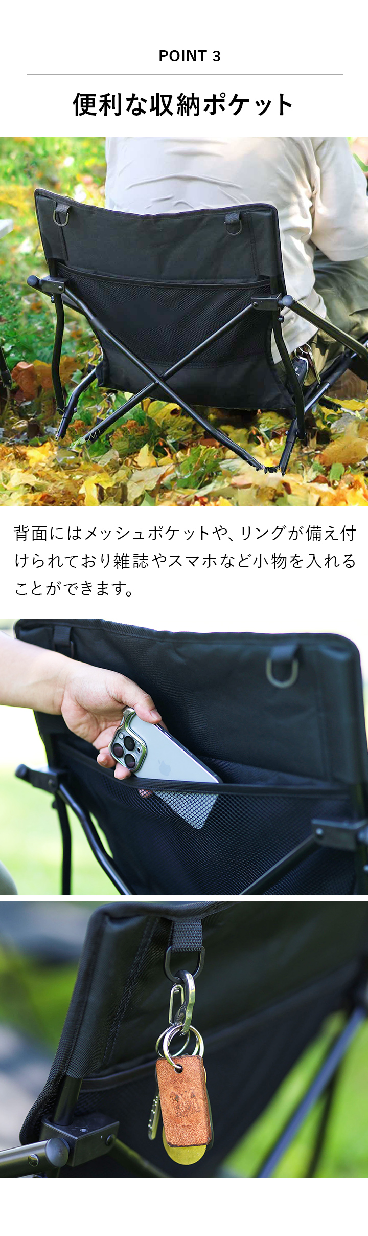 クイックキャンプ 折りたたみ ハイバックチェア 一人掛け