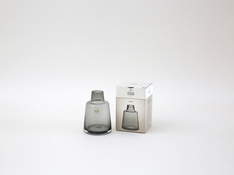 【HOLMEGAARD】Flora vase H12cm (short neck) smoke  ホルムガード i-34885 | HOLMEGAARD | 03