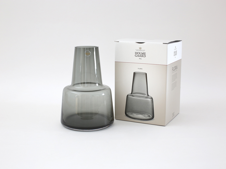 【HOLMEGAARD】Flora vase H24cm (medium neck) smoke  ホルムガード i-34887 | HOLMEGAARD | 03