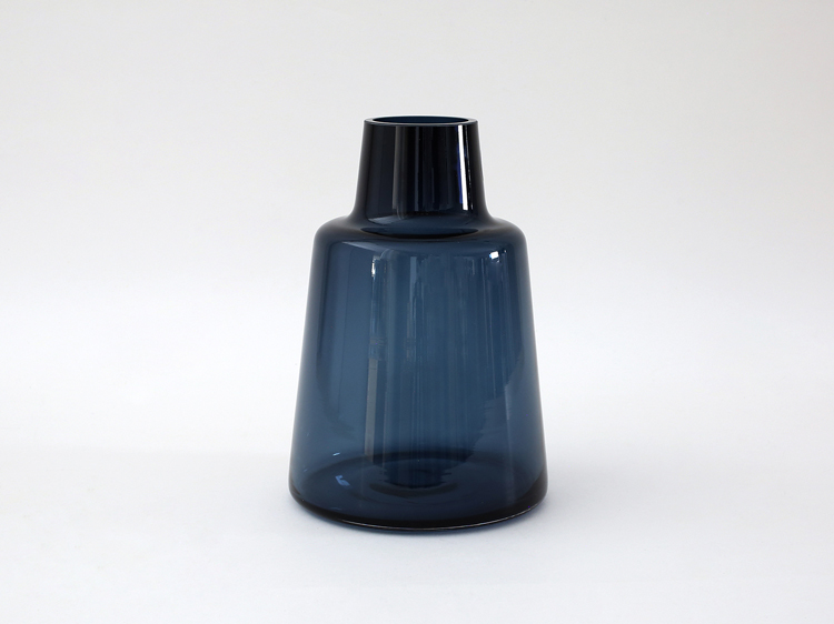 【HOLMEGAARD】Flora vase H24cm (short neck) dark blue ホルムガード i-34888 | HOLMEGAARD | 01