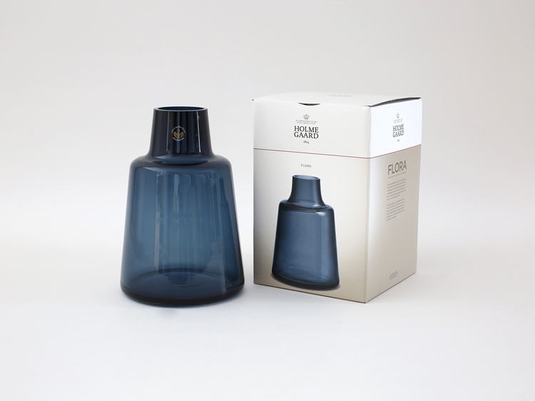 【HOLMEGAARD】Flora vase H24cm (short neck) dark blue ホルムガード i-34888 | HOLMEGAARD | 03