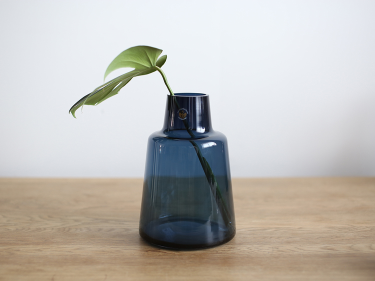 【HOLMEGAARD】Flora vase H24cm (short neck) dark blue ホルムガード i-34888 | HOLMEGAARD | 04