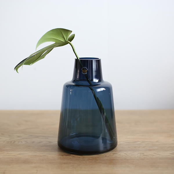 【HOLMEGAARD】Flora vase H24cm (short neck) dark blue ホルムガード i-34888 | HOLMEGAARD