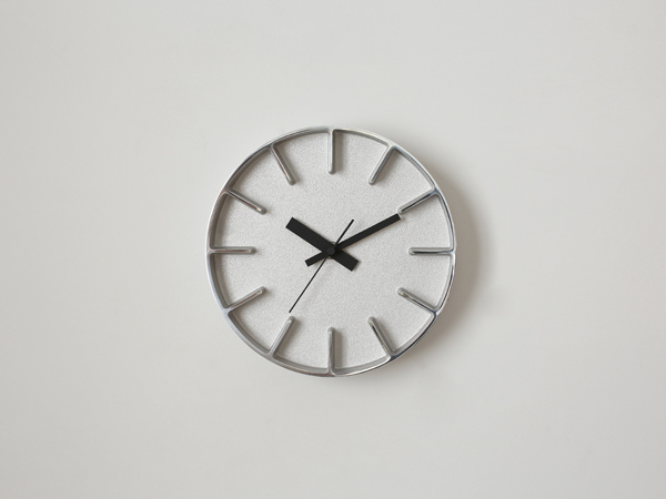 Lemnos Edge Clock (SIZE:S アルミニウム) AZ-0116 AL レムノス 壁掛時計 i-27674 | Lemnos | 01