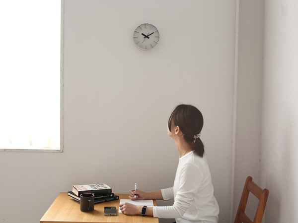 Lemnos Edge Clock (SIZE:S アルミニウム) AZ-0116 AL レムノス 壁掛時計 i-27674 | Lemnos | 06