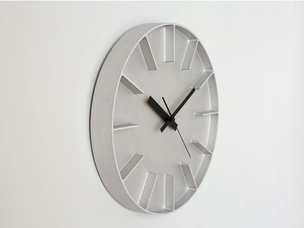 Lemnos Edge Clock (SIZE:M アルミニウム) AZ 24-08 AL レムノス 壁掛時計 i-32337 | Lemnos | 03
