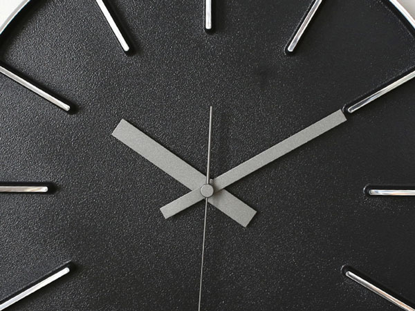 Lemnos Edge Clock (SIZE:M ブラック) AZ 24-08 BK レムノス 壁掛時計 i-32338 | Lemnos | 02