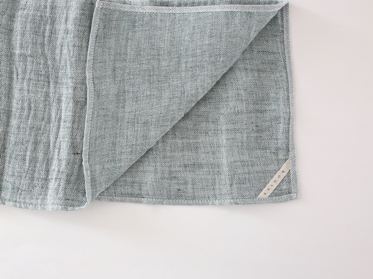【メール便配送可】 kontex コンテックス コットンリネンクロス 43×43cm(グリーン)  i-35318 | kontex | 04