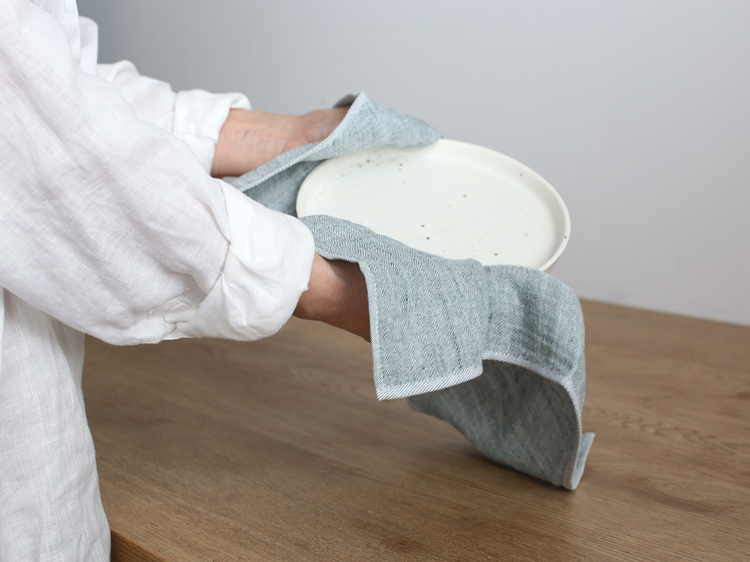 【メール便配送可】 kontex コンテックス コットンリネンクロス 43×43cm(グリーン)  i-35318 | kontex | 05