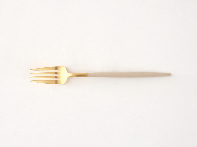 【Cutipol】GOA ディナーフォーク アイボリーゴールド  CT-IGO-GB-04 カトラリー クチポール ゴア i-34027 | Cutipol | 01