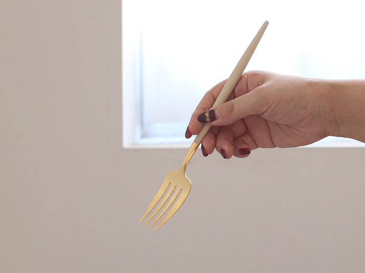 【Cutipol】GOA ディナーフォーク アイボリーゴールド  CT-IGO-GB-04 カトラリー クチポール ゴア i-34027 | Cutipol | 04