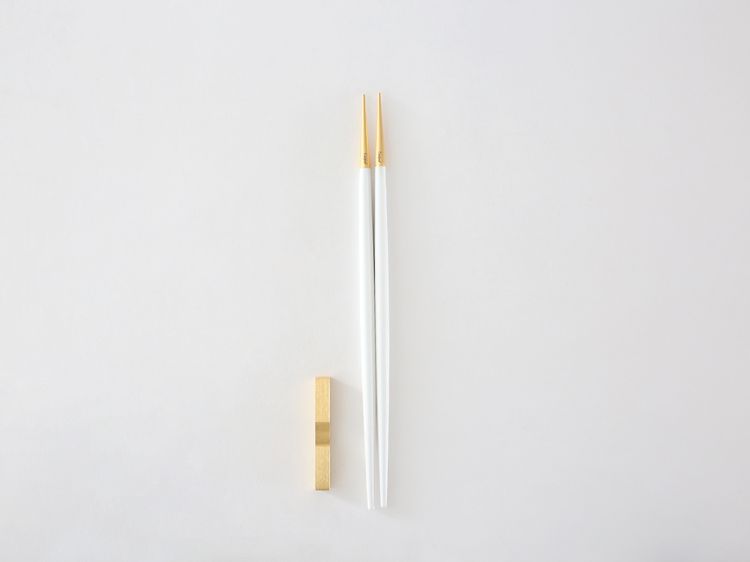 【Cutipol】GOA お箸セット 1膳 ホワイトゴールド CT-WGO-GB-29 カトラリー i-35590 | Cutipol | 01