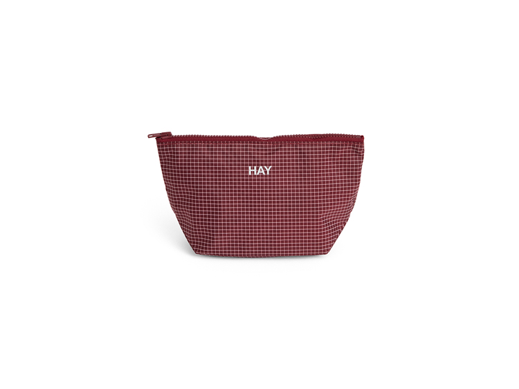 正規取扱店 HAY Grid Pouch small (Burgundy) AF782-A601-AE61 ヘイポーチ i-34936 |  | 01