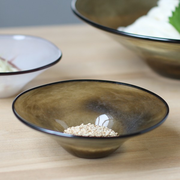 ガラス 食器 kasumi bowl カスミ ボウル ( SIZE:SS browngreen