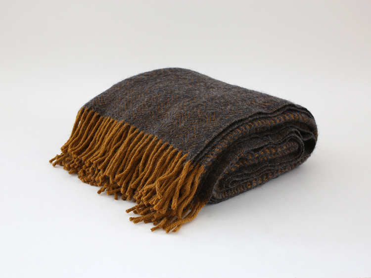 【正規取扱店】ウールコーム付き KLIPPAN クリッパン ウール スロー ZIGZAG (SIZE:130cm×200cm /ダークブラウン)KP200108 i-33141 | KLIPPAN | 01